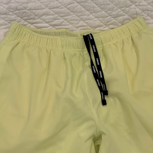 Gymshark Work Out Shorts sz S Yellow Running Active Shorts - Picture 7 of 7